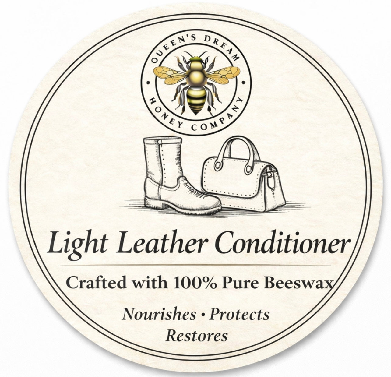 Light Beeswax Leather Conditioner Kit, 2oz