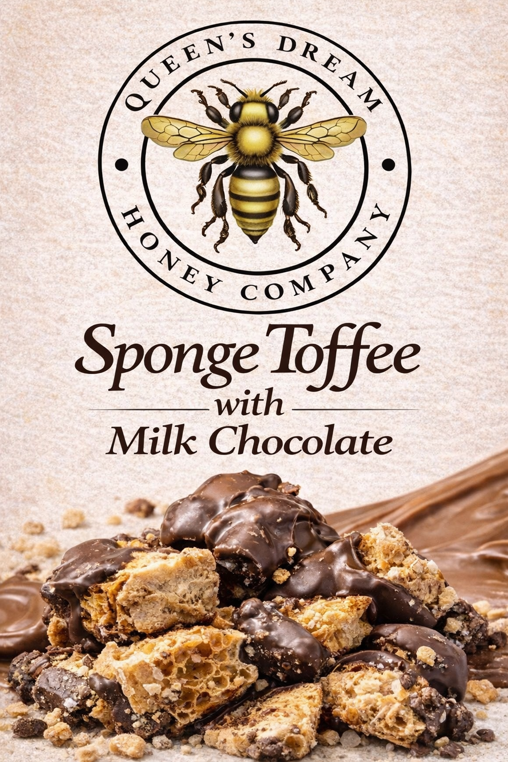 Chocolate Dipped Honey Sponge Toffee