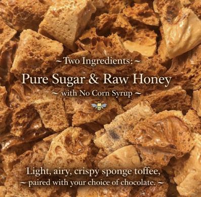 Chocolate Dipped Honey Sponge Toffee